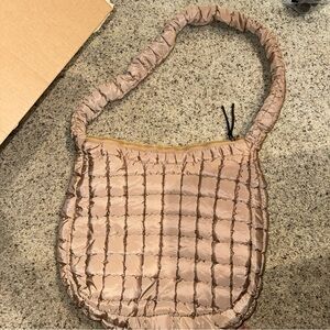 Stylish Tan Quilted Women's Bag